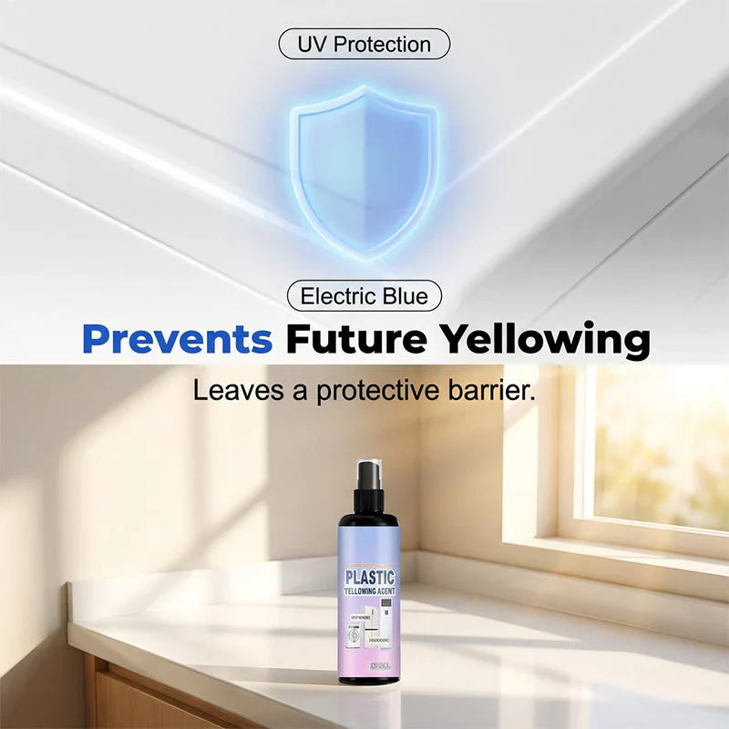 🔥 Buy 2 Get 1 Free! ✨ Multi-Purpose Plastic Yellowing Remover Spray 🧽 Restore Old Plastic Surfaces &amp; Bring Back a Cleaner Look