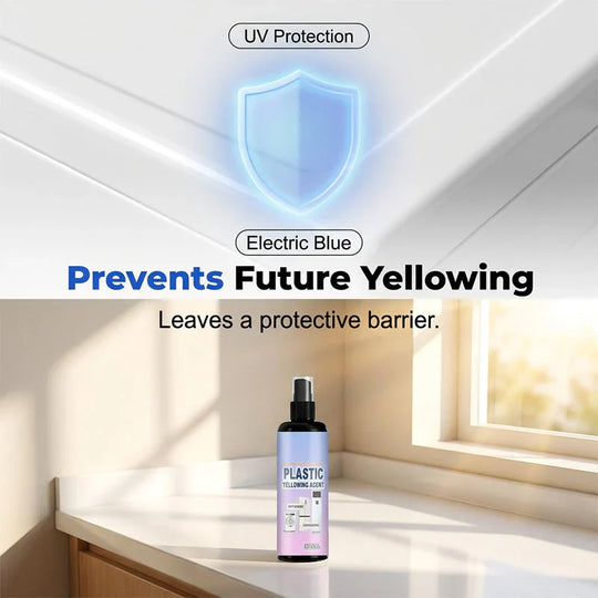 🔥 Buy 2 Get 1 Free! ✨ Multi-Purpose Plastic Yellowing Remover Spray 🧽 Restore Old Plastic Surfaces &amp; Bring Back a Cleaner Look