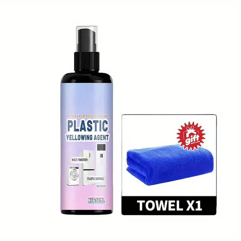 🔥 Buy 2 Get 1 Free! ✨ Multi-Purpose Plastic Yellowing Remover Spray 🧽 Restore Old Plastic Surfaces &amp; Bring Back a Cleaner Look