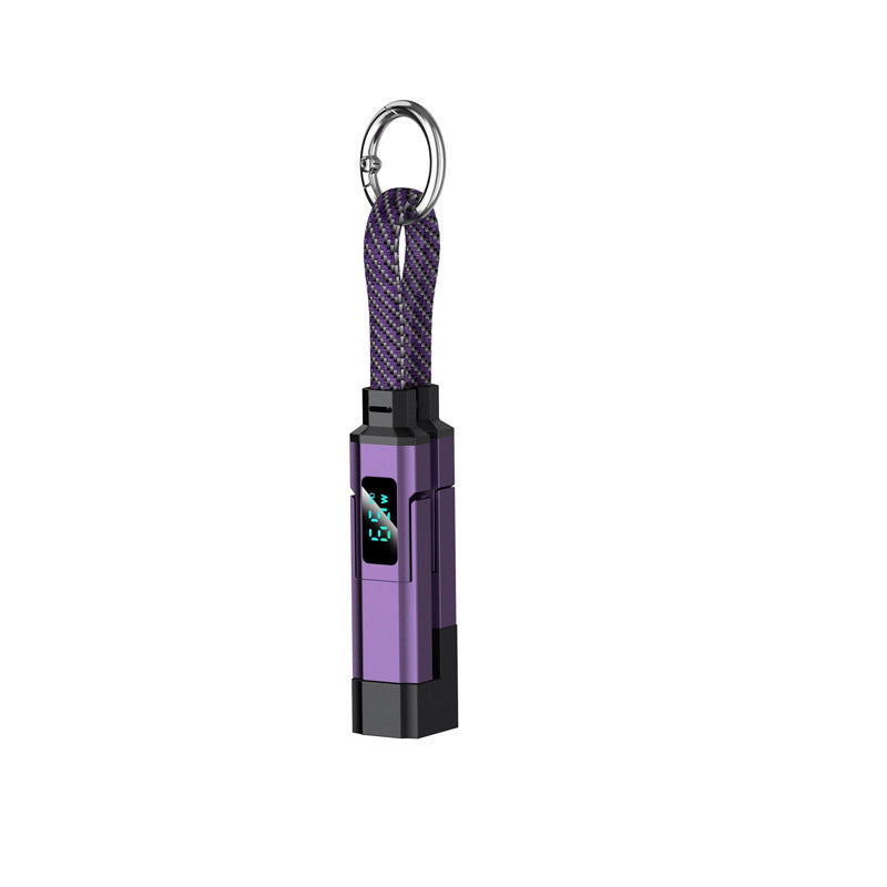 🔥HOT SALE 40% OFF🔥4-in-1 Digital Display Keychain Charging Cable