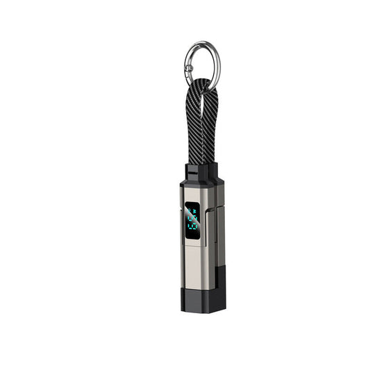 🔥HOT SALE 40% OFF🔥4-in-1 Digital Display Keychain Charging Cable
