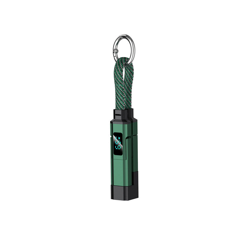🔥HOT SALE 40% OFF🔥4-in-1 Digital Display Keychain Charging Cable
