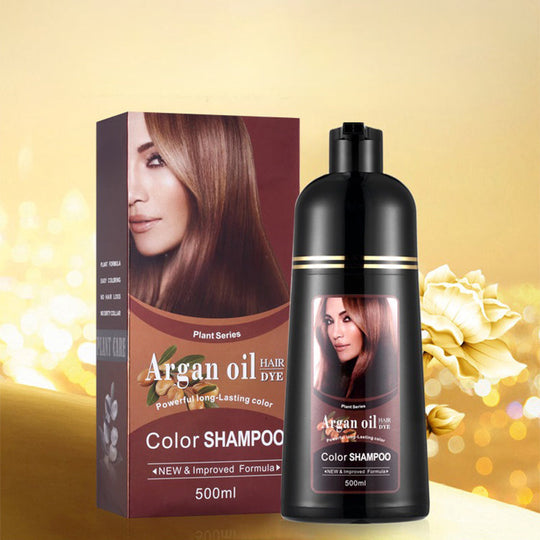 🚨 VIRAL HAIR COLOR SALE！🖤 2-in-1 Hair Dye Shampoo ✨ Instantly Cover Gray Hair with Rich, Natural-Looking Color 💇‍♀️🔥