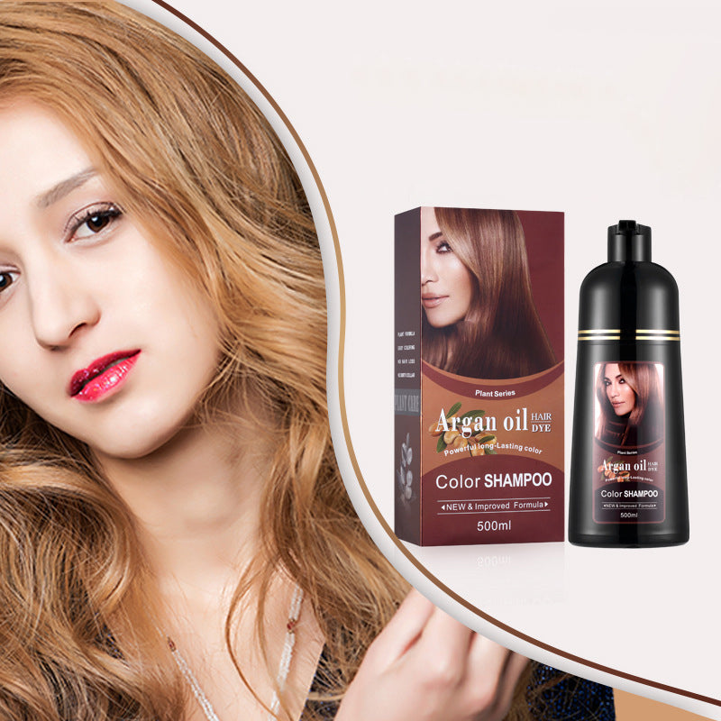 🚨 VIRAL HAIR COLOR SALE！🖤 2-in-1 Hair Dye Shampoo ✨ Instantly Cover Gray Hair with Rich, Natural-Looking Color 💇‍♀️🔥