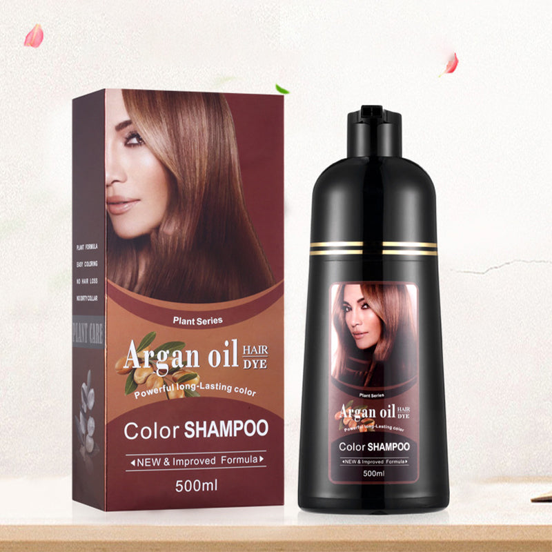 🚨 VIRAL HAIR COLOR SALE！🖤 2-in-1 Hair Dye Shampoo ✨ Instantly Cover Gray Hair with Rich, Natural-Looking Color 💇‍♀️🔥