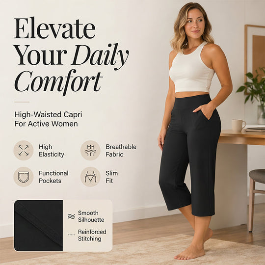 🎁🔥 NEW ARRIVAL – 50% OFF TODAY! 👖 Women’s High-Waisted Stretch Cropped Pants ✨ Flattering Fit, Comfortable Stretch &amp; Effortless Everyday Style