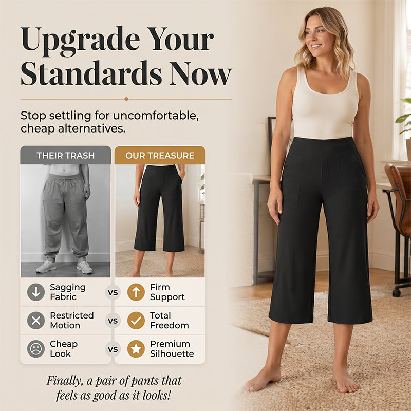 🎁🔥 NEW ARRIVAL – 50% OFF TODAY! 👖 Women’s High-Waisted Stretch Cropped Pants ✨ Flattering Fit, Comfortable Stretch &amp; Effortless Everyday Style