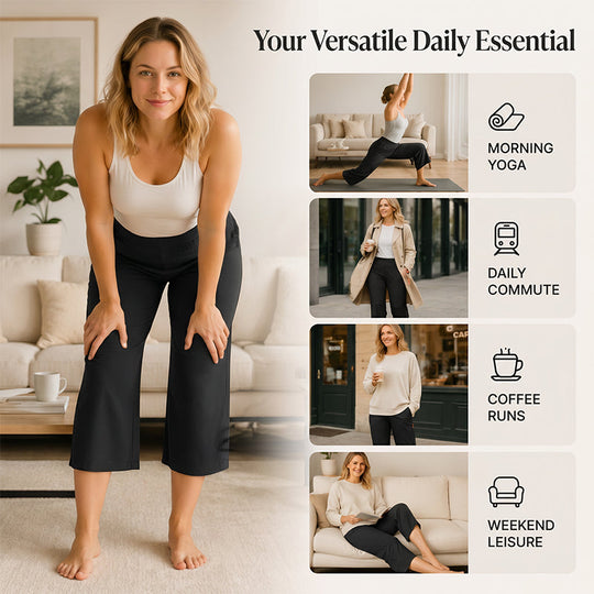 🎁🔥 NEW ARRIVAL – 50% OFF TODAY! 👖 Women’s High-Waisted Stretch Cropped Pants ✨ Flattering Fit, Comfortable Stretch &amp; Effortless Everyday Style